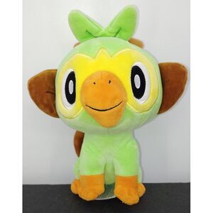 Pokemon Grookey 8" Plush Monkey Nintendo Green Leaves Grass Type